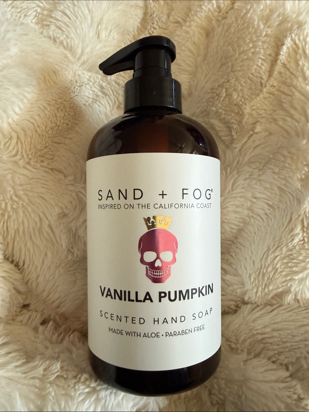 Sand + Fog Vanilla Pumpkin Hand Soap — Pink Accent